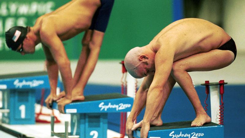 Athletes in the pool, Sydney 2000 Paralympic Games Athletes in the pool, Sydney 2000 Paralympic Games