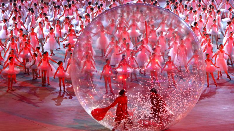 Ballerinas dance during the Opening Ceremony of the Sochi 2014 Paralympic Winter Games Ballerinas dance during the Opening Ceremony of the Sochi 2014 Paralympic Winter Games
