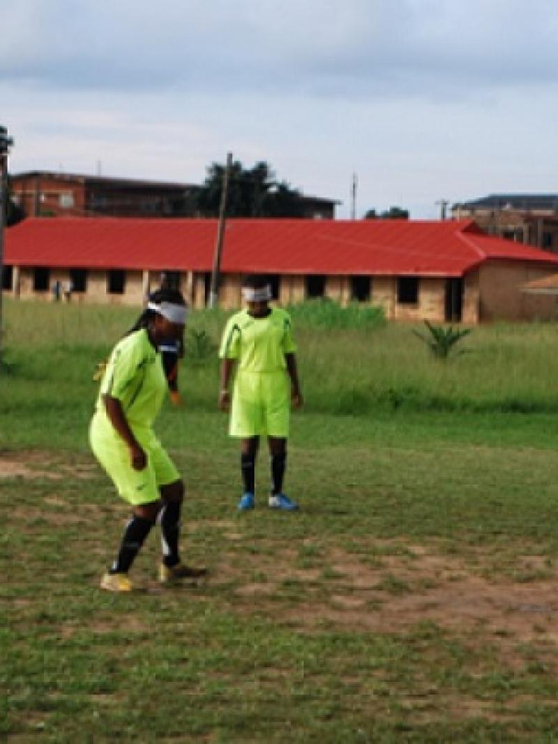 Nigeria blind football camp
