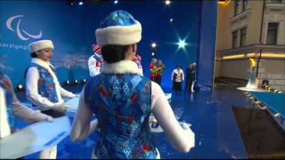 Women's 15km cross-country skiing visually impaired Victory Ceremony | Sochi 2014 Paralympics
