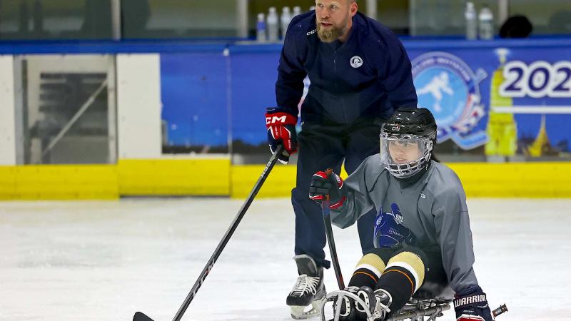 A player at a camp